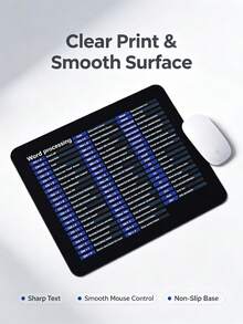1 Pc Shortcut Reference Mouse Pad, Non‑Slip Rubber Base Mouse Mat With Excel Word Windows Hotkey Cheatsheet, Waterproof Smooth Surface Desk Mat, Office Work Efficiency Helper, Computer Laptop Gaming Mouse Pad For Student Office Workers - View 11