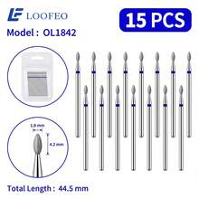 15Pcs Olive-Shaped Diamond Nail Drill Bits For Cuticle Cleaning, Dead Skin Removal & Manicure Prep - Multicolor - View 13