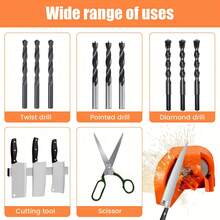 Drill Bit Grinder Set, Portable Electric Drill Bit Sharpener, Multi-Size Drill Bit Repair And Grinding Tool With Grinding Disc Accessories - 1-piece Set - View 7