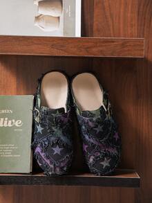 Men's Summer Height-Increasing Closed-Toe Slip-On Loafers, Thick Sole Office Casual Shoes, Couple Shoes - Black - View 3