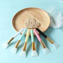 2pcs Soft Silicone Mask Applicator Brush, Silicone Mud Mask Brush, Mud Stirring Brush, Beauty Salon Makeup Tools, Suitable For Beginners - Multicolor - View 4