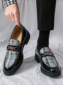 Men's Buckled Pu Leather Shoes For Banquets, Parties, Dancing, Weddings As Groom/groomsman - Black - View 2