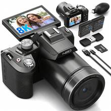 Kamera Digital NBD 8K 64MP Perekaman Video Flash Terintegrasi Zoom Digital 16x Layar Putar Selfie Jarak Dekat Sudut Lebar Potret Malam Mudah Digunakan Pilihan Ideal untuk Penggemar Fotografi Hadiah Ulang Tahun dan Natal yang Sempurna - View 1