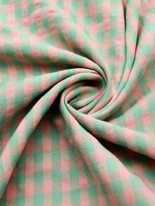 HHMC 1 lembar kain kotak-kotak vintage musim semi yang sudah dipotong, cocok untuk kerajinan DIY, patchwork, menjahit, ikat rambut, dan kain latar DIY. - Beraneka warna - View 13