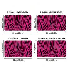 Abstract Pink & Purple Line Pattern XXL Extended Gaming Mouse Pad, Non-Slip Durable Rubber Base, Smooth Surface Suitable For PC/Laptop/Office/Home Gaming, Aesthetic Desk Mat, Study & Office Supplies, Back To School Desktop Accessory Set - A - View 8
