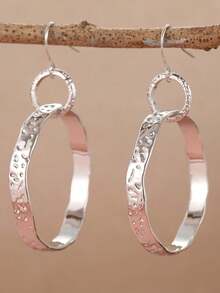 ZHIXUN 1 Pair Classic Vintage Handmade Round Earrings, Suitable For Daily, Holiday And Various Occasions, Surprise Gift For Women - Earrings - View 1