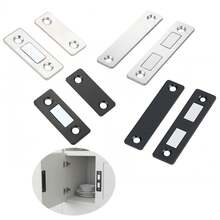 2 Pcs Invisible Cabinet Door Catch No Drilling ABS Plastic Sliding Wardrobe Closet Hardware - Multicolor - View 1