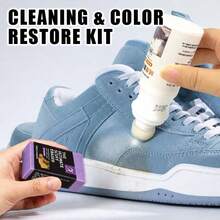 1 Set Suede Nubuck Leather Shoe Cleaning & Care Kit, Includes 1 Suede Eraser And 1 Bottle Color Restorer, For Cleaning And Caring For Suede Shoes, Color Repair And Correction, 3 Colors Available - Multicolor - View 8
