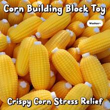 1pc Realistic Corn Handmade Squeeze Ball, Squeezable Sound, Voice Control, Stress Relief Venting Toy - Multicolor - View 7