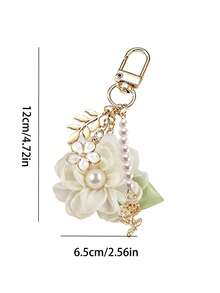 New Floral-Themed Bag Charms, Keychains, Metal Lanyards, Cute Stone Pendants, Keychain Chains, Phone Charms, Holiday Gifts, Keychains, Lanyards, Keychains, Keychain Accessories - Multicolor - View 9