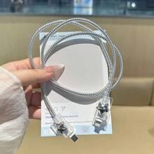 Bowknot Style Charger And Cable Protector Set, Durable Apple 18-20W Charging Cable Protective Case, Anti-Breakage Cable Organizer - Multicolor - View 3