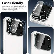 Phone Protection Set [2pcs Anti-Peeping Privacy Tempered Glass Screen Protector + 2pcs Tempered Glass Rear Camera Lens Protector] Compatible With IPhone 18 Pro/18 Pro Max/17/17 Pro/17 Pro Max/16/16 Pro/16 Pro Max/15/15 Pro/15 Pro Max - Privacy Film*5 - View 7