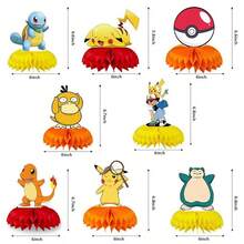 1pc/8pcs Cartoon Anime Honeycomb Desktop Decoration, Decorated With Classic Cartoon Anime Character Patterns (Balloons Not Included). Exquisite Table Centerpiece Is An Ideal Choice For Fan Gatherings, Theme Parties, Suitable For Photography Props And Fan Collectibles. An Elegant Gift For Fans And Anime Lovers - View 4