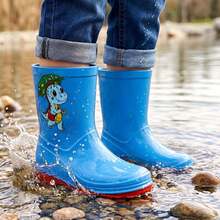 Botas infantiles,  Botas DANI Impermeables de PVC para Niña y Niño con Diseño Divertido, Calzado Infantil Ideal para Lluvia y Diversión al Aire Libre con Máxima Durabilidad y Protección. - Azul - Ver 4