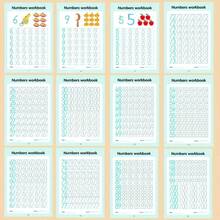 48-Page Digital Learning & Practice Workbook, Early Childhood Writing Skills With Colorful Illustrations, Number Learning Book, Interactive Learning, Engaging Layout, Children's Writing Practice Workbook - Multi-color - View 6