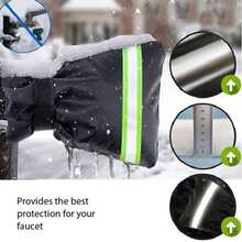 1pc Winter Faucet Anti-Freeze Cover, Outdoor Water Tap Protector, Anti-Freezing Anti-Icing Anti-Cracking, Fluorescent Design Easy To Find At Night - Multiple Styles - View 7