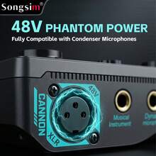 Songsim-SX91 Set Kartu Suara Khusus untuk Live Streaming/Rekaman & Mikrofon Kondensor BM800, Mendukung Transmisi Lossless OTG, Penyesuaian EQ, Kontrol Trek, Penyesuaian Reverb, Pengiring Bluetooth, Kartu Suara Digital Multifungsi, Mikrofon Pengambilan Vokal High-Fidelity, Dilengkapi dengan Kabel Audio OTG 2-in-1/Stand Lengan Boom Logam, Cocok untuk Live Streaming, Rekaman, Gaming, Bernyanyi, Alat Musik - MultiWarna - View 4