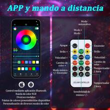 30cm Par Antenas Led para Auto Moto/ATV/UTV, Antena led para cuatrimoto, Ajedrez Playa Luces RGB, Impermeable con Remoto Y App - A - Ver 2