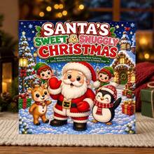 Santa Claus Sweet & Warm Coloring Book, 24 Pages Of Cute Christmas Coloring Patterns, Featuring Christmas Tree, Gift Boxes, Candy House, Snowflake Street Lamps And Other Festive Elements, Thick Line Outlines Clearly Defined, Suitable For Children's Hand-Drawn Creation, Joyful Christmas Theme Coloring Picture Book - Sweet and Cozy Santa Coloring Book - View 7