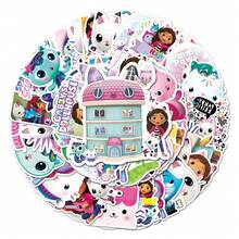 50pcs Gabi Dollhouse Graffiti Cross Border Cartoon Animation DIY Notebook Luggage Stickers Waterproof - Multicolor - View 1