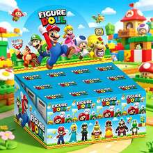 SUPER MARIO BROS. 1pc Classic Game Blind Box, Multiple Popular Character Random Styles. Vivid And Three-Dimensional Design, Suitable For Desktop Decoration, Player Collection, Party Gifts, And Fun Gift Giving. (Stochastic Style) - Multicolor - View 2