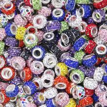 58/108 European-Style Large-Hole Beads, Rainbow-Colored Rhinestones, Suitable For DIY Crafts, Can Be Used To Make Pens, Bracelets And Jewelry. - Multicolor - View 3