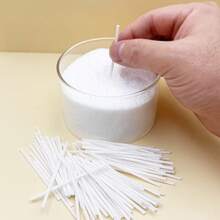 100/500/1000Pcs 6cm Pre‑Waxed Cotton Candle Wicks, Simple Solid White Straight DIY Hand‑Made Candle Cores For Home Candle Making Halloween, Christmas Party Decor - Multicolor - View 2