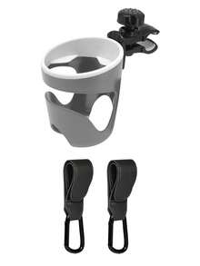 1pc Universal Cup Holder, Tool-Free Quick Installation, 360° Rotating, Stroller/Bicycle/Wheelchair Beverage Cup Holder - Multicolor - View 11