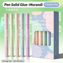 3pcs Pen-Shaped Glue Sticks, High Adhesion Solid Glue For Student Crafts, Classroom Transparent Glue Sticks, Strong - A - View 5