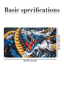 Chinese Dragon Pattern Large Desk Mouse Pad, Non‑Slip Rubber Base Keyboard Mat For Gaming Office - View 11