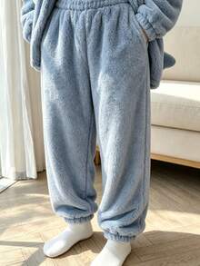 Women's Comfortable Shark Theme Coral Fleece Robe - Cute, Thick, Warm Winter Loungewear With Pockets, Soft Flannel Fabric, Essential For Halloween And Christmas, Can Be Used As Robe, Warm And Cold-Proof - Multicolor - View 22