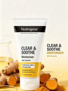 Neutrogena CLEAR & SOOTHE 75ML 薑黃保濕乳,舒緩柔膚保濕霜,舒緩並軟化肌膚,深層補水,輕盈不油膩,適合敏感肌,日常使用 - 75ml/2.5 fl.oz. - 查看 6