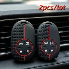 2pcs Durable Remote Car Key Case Cove For Fiat 500 500E EV Ducato Panda Car Romote Key Caps Holder - Multicolor - View 3