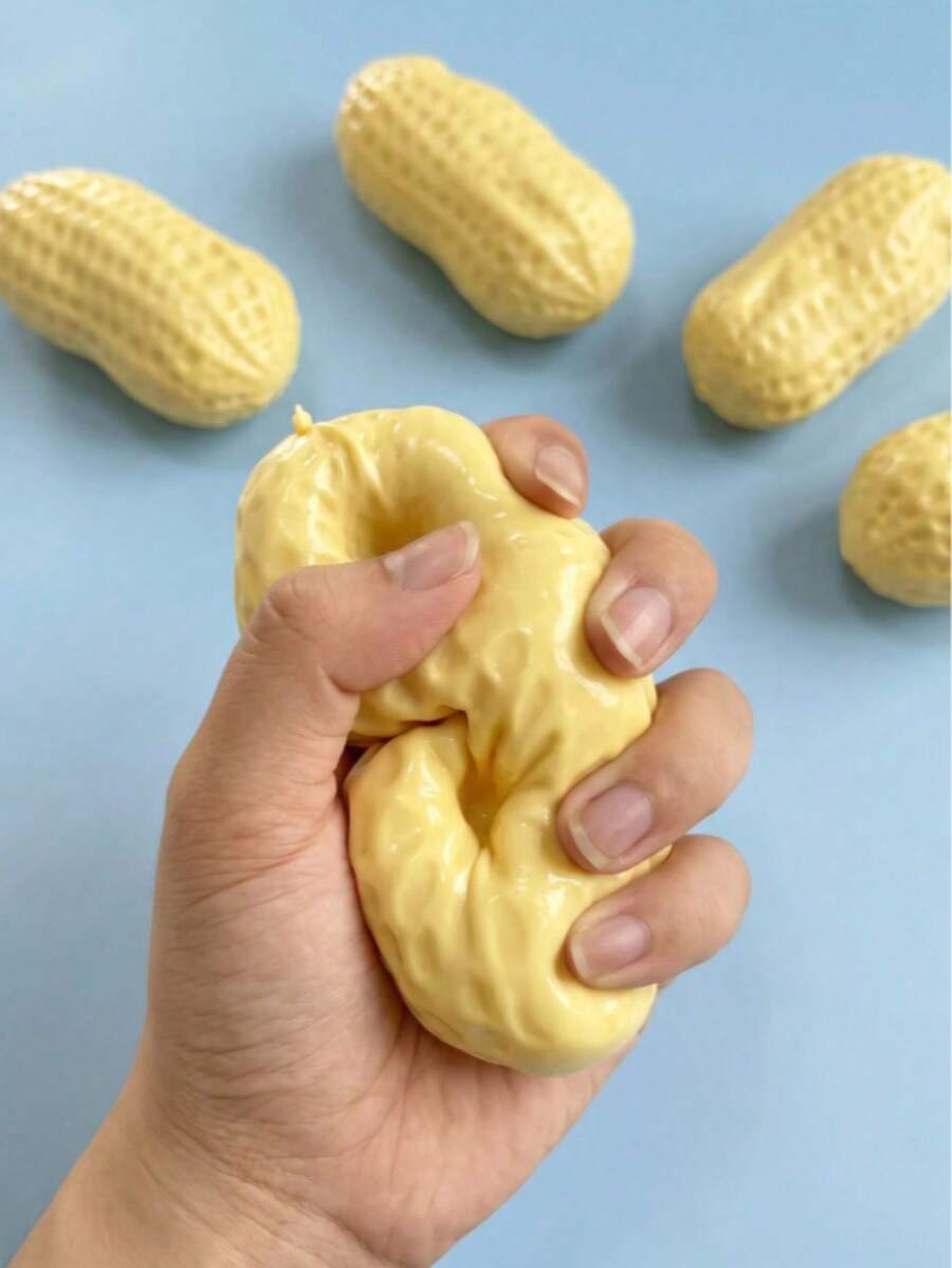 Halloween Squishy-Moldable Coconut Oil Soft Peanut Squeeze Ball, Handmade No-Rebound Finger Toy