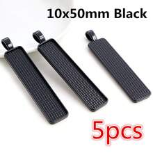 5pcs Rectangle Pendant Cabochon Blank Base Setting Bezel Tray 10x50mm/10X25mm/25x50mm Inner Size Alloy DIY Jewelry Making Accessories - Rectangular Base - View 23