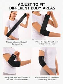 VBOSI Unisex 5pcs Sports Support Gear Set, Includes Adjustable Elastic Straps For Wrist, Elbow, Knee, Calf And Ankle; Lightweight Kit Suitable For Gym Workout, Running, Hiking, Cycling And Daily Training - Multicolor - View 3