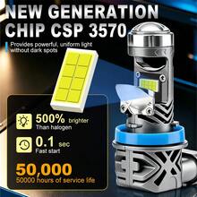 TOAUTO 2pcs H11 LED Headlight Bulbs 70W High Power Mini Lights Plug&Play Turbo Auto Headlamps 12V 24V Car Healidght Bulbs - A - View 2