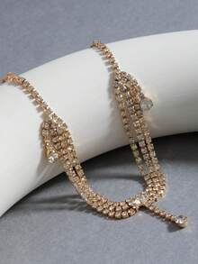 1pc Elegant Vintage Inspired Regal Style Ins Tassel Arm Chain - Gold - View 6