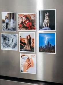 Custom Photo Fridge Magnets, Personalized -Style Fridge Magnets, Customize Your Photos And Text, Unique Custom Commemorative Gifts, Suitable For Birthdays, Anniversaries, Christmas, Valentine's Day And Other Occasions, Travel Souvenirs. - Multicolor - View 7