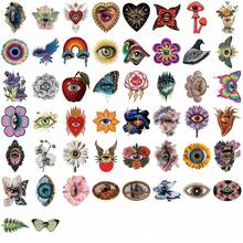 50pcs Pupil Hallucination Art PET Dual Transparency Graffiti Stickers DIY Decorative Cup Journal Phone Case Computer Desk Helmet Guitar ,Creativity Gift Decals - 1 Set/50 PCS - View 6