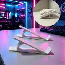 2PCS/Desktop Keyboard Heightening Bracket, Non-Slip Ergonomic Keyboard Lifting Frame, Space-Saving Desktop Organizer, Suitable For Most Standard Mechanical Keyboards, Office And Gaming Keyboards - A - View 10