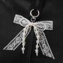 European And American Cross-Border Style Niche Plastic Lace Bow Hanging Decor, Fashionable High-End Texture Bag And Car Key Chain Pendant - Multicolor - View 1