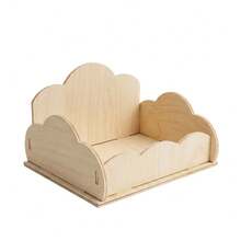 Natural Wood Cloud Style Hamster Sand Bath Container, Small Animal Bathing House, Practical DIY Assembly Hamster Cage Decoration Accessory - one-size - View 6