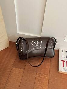 Shoulder Bag Crossbody Handbag Commute Fashion Minimalist Women's Underarm Bag - Coffee - View 6