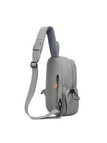 Men's Chest Bag, Shoulder Crossbody Bag, Fashionable Shoulder Bag, Waterproof, Simple And Casual Men's Bag - Grey - View 7