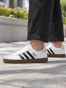 Adidas VL COURT 3.0 轻便舒适低帮软底休闲运动鞋，男女通用 - 白色/灰色/黑色 - 查看 3