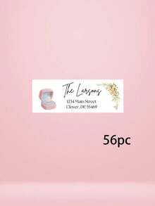 14/30/56pcs Custom Wedding Couple Envelope Sealing Stickers, Romantic Wedding Invitation Envelope Decor, Bridal Shower Favor Gift Bag Sticker - Multicolor - View 7