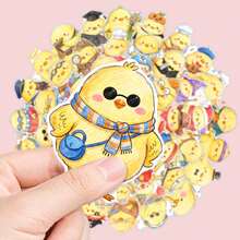50Pcs Adorable Little Chicken Vinyl Stickers,Cute Cartoon Chick In Diverse Outfits,Waterproof Stickers For Journal Scrapbook Water Bottle Laptop - Multicolor - View 5
