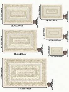 1pc Light Color Bohemian Floral Living Room Rug, Suitable For Kitchen, Dining Room, Bedroom, Room Holiday Decor, Indoor/Outdoor, Office, Lobby, Non-Slip Doormat, Bathroom Rug, Hallway, Study Gaming Area Rug - Champagne - View 4