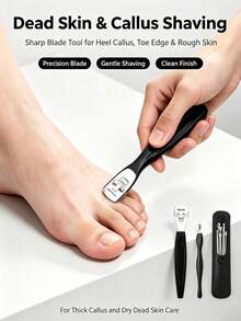 15pcs Foot Care Pedicure Tool Set, Stainless Steel Callus Remover Kit, Foot File, Cuticle Nipper, Dead Skin Scraper, Nail File, Multi‑Function Pedicure Kit For Home Salon Use, Remove Hard Skin Corns Dead Skin, Manicure Pedicure Supplies - Multicolor - View 2